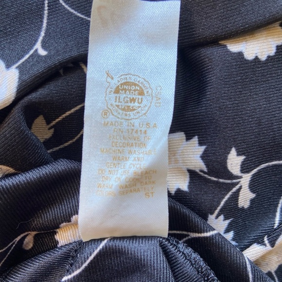 Vintage Black Lace Maxi Slip Dress Nightgown Boudoir Trad Sheer Floral Lace M - Picture 8 of 11